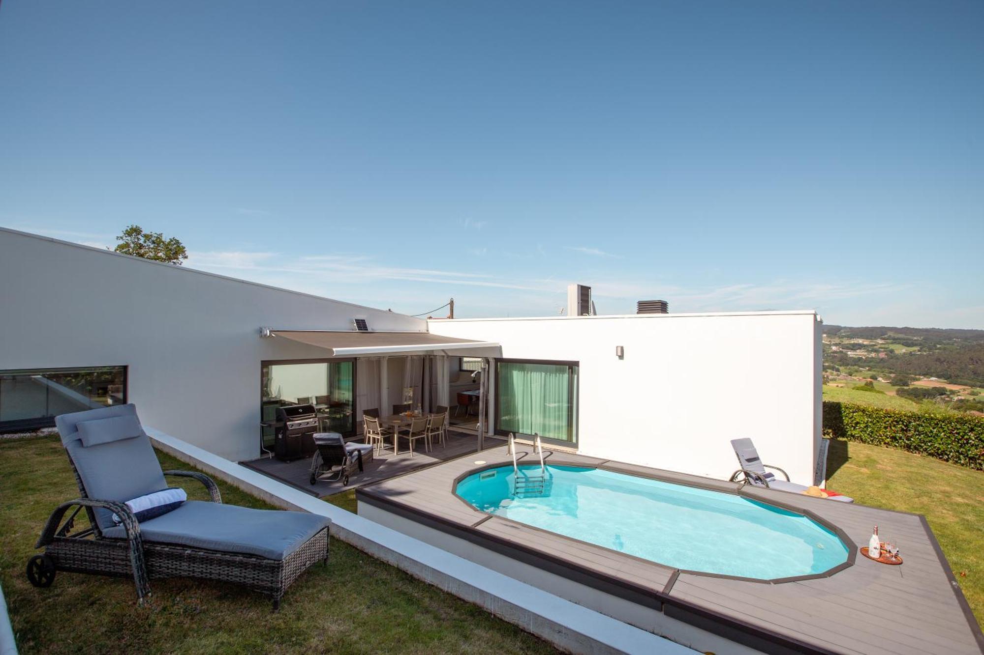 Villa Con Piscina Y Jardin, Santiago De Compostela Teo Екстериор снимка