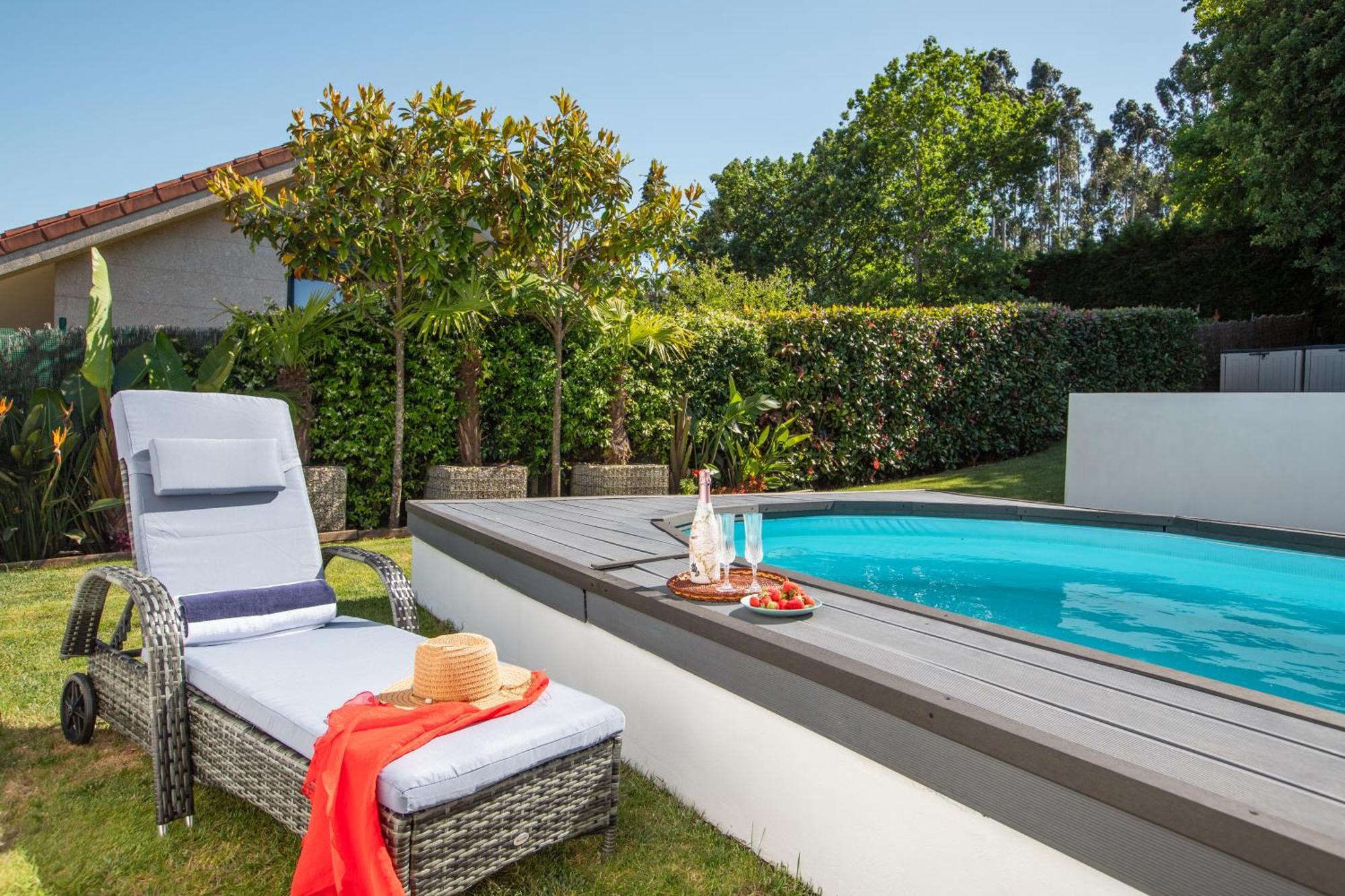 Villa Con Piscina Y Jardin, Santiago De Compostela Teo Екстериор снимка