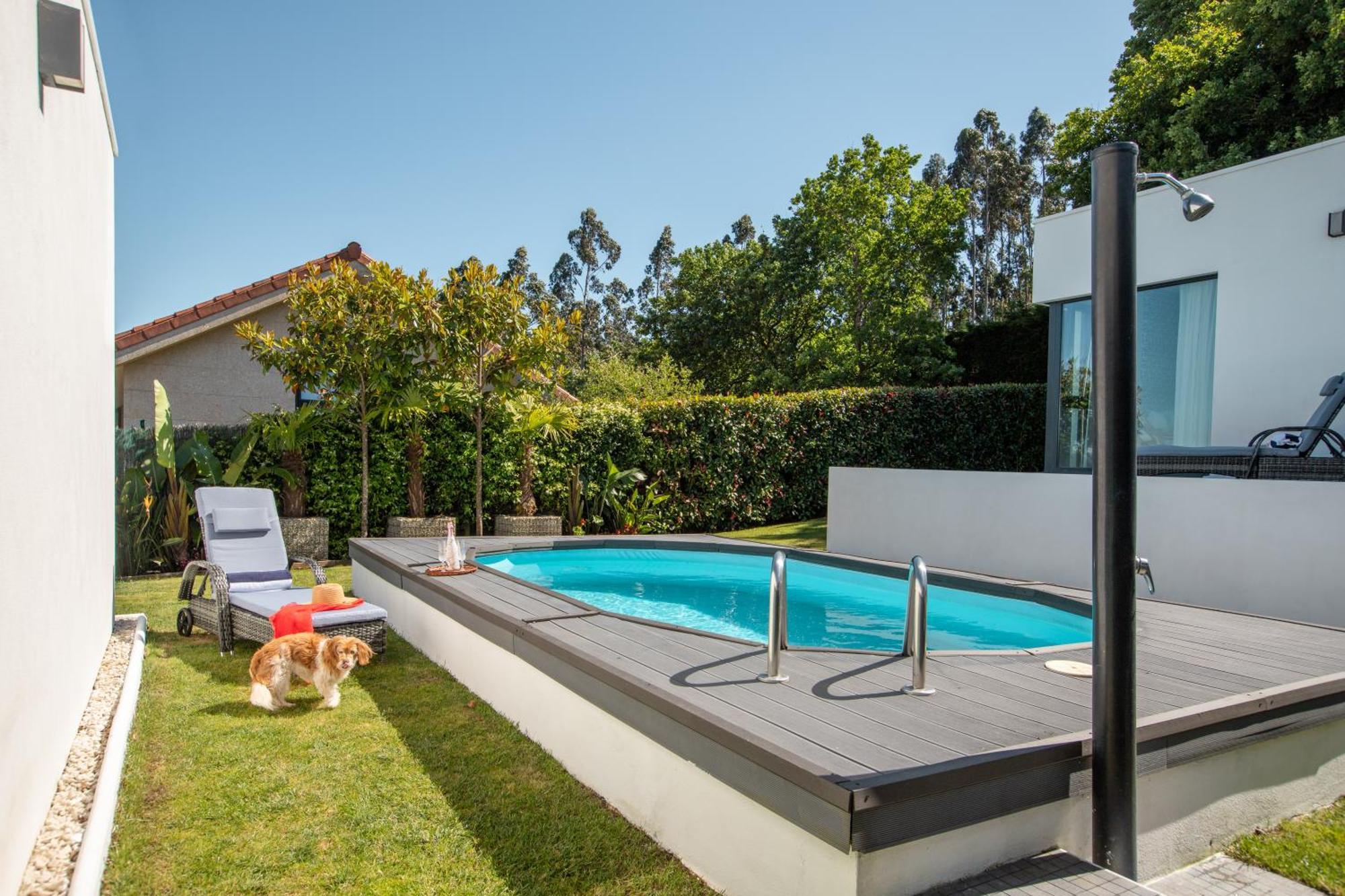 Villa Con Piscina Y Jardin, Santiago De Compostela Teo Екстериор снимка