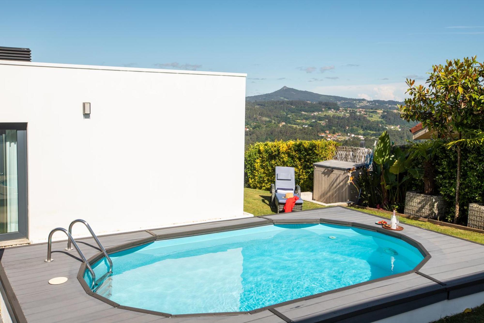 Villa Con Piscina Y Jardin, Santiago De Compostela Teo Екстериор снимка